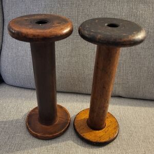 Antique Wooden Spools
